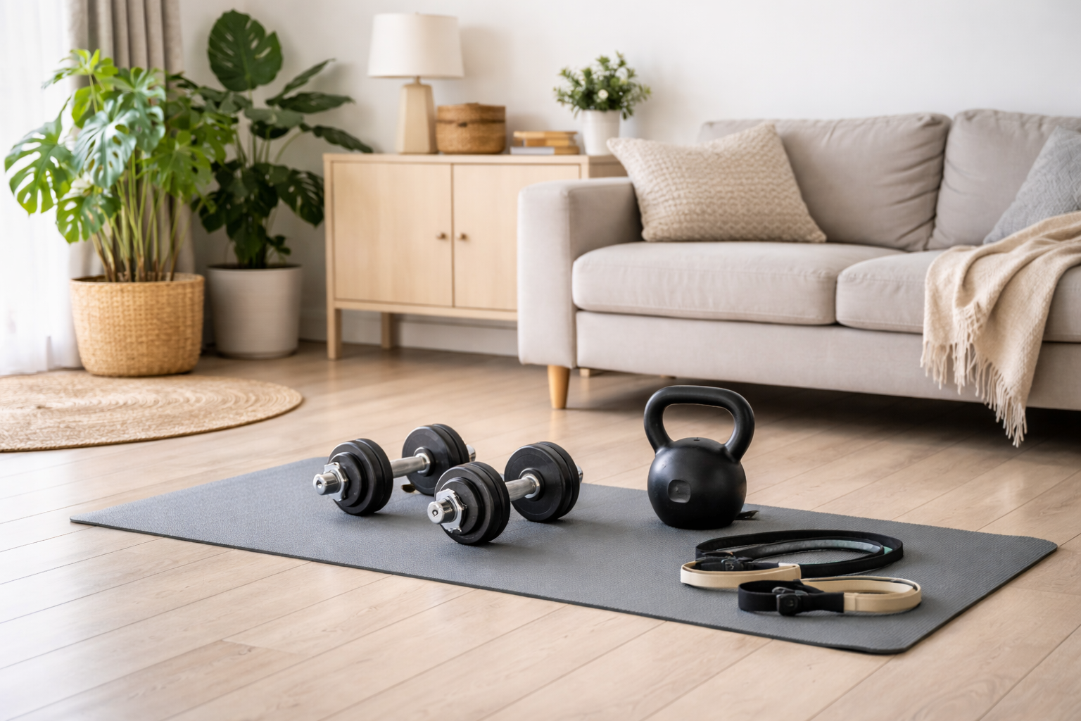 Træningsudstyr der virker – sådan gør du hjemmetræning nem og overskuelig