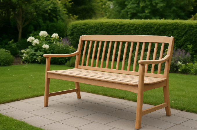 Smuk designer havebænk med klassisk skandinavisk design