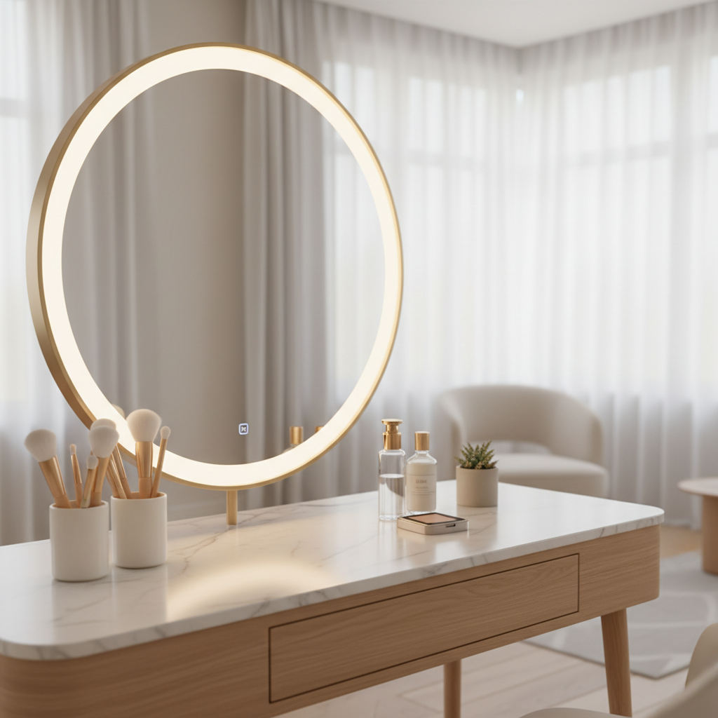 Den ultimative guide til den perfekte belysning ved makeup-bordet